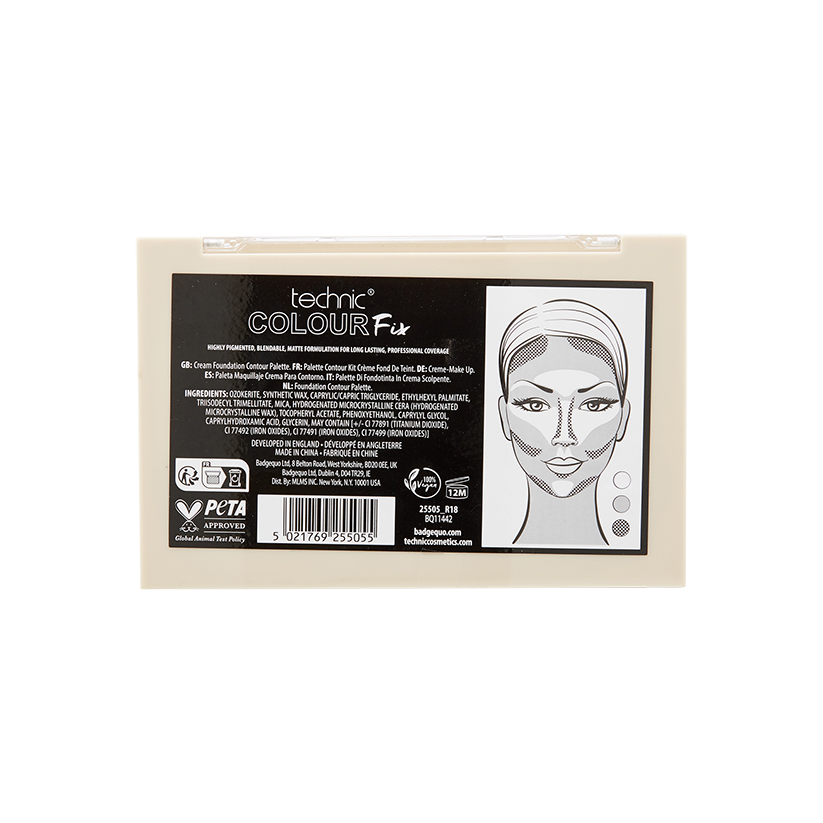 Technic Colour Max Cream Foundation Contour Palette 8 x 3.5g