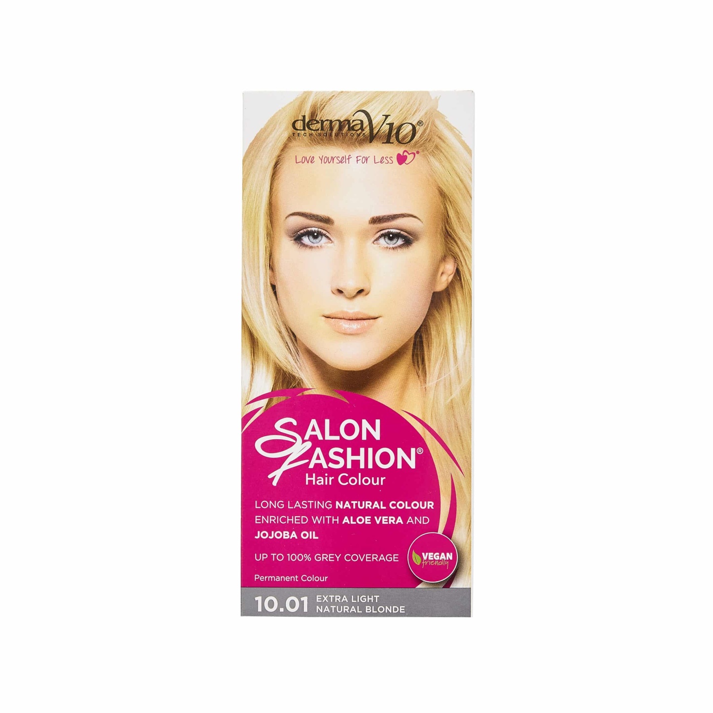 Derma V10 Salon Fashion Hair Colour 10.1 Extra Light Natural Blonde
