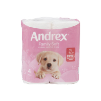 Andrex Gentle Clean Toilet Tissue 4 roll 170 sheets