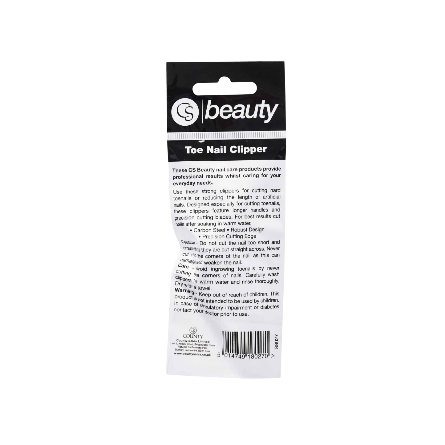 CS Beauty Toe Nail Clipper