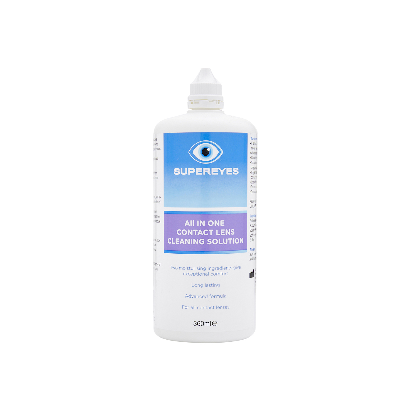 Supereyes All in One Contact Lens Cleaning Solution 360ml