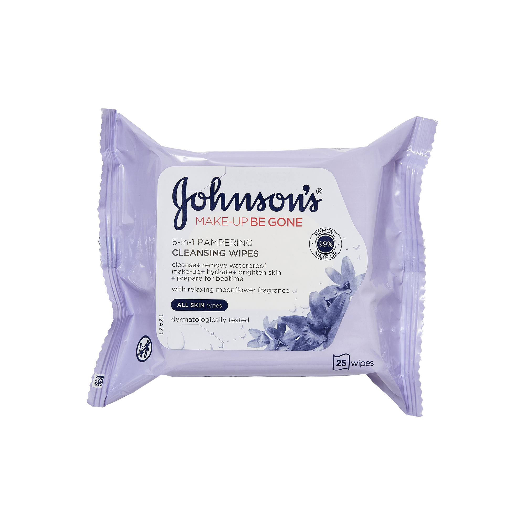 Johnson's 5-in-1 Pampering Cleansing Wipes 25's