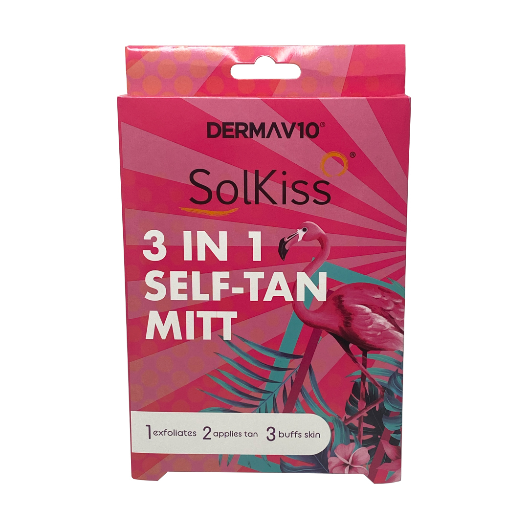 Derma V10 Solkiss 3 in 1 Self Tan Mitt