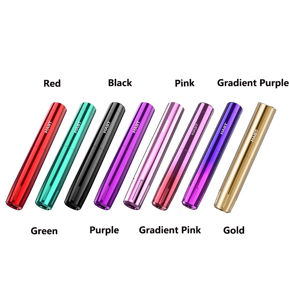 Wholesale Mast Tattoo Tour Y22 RCA Wireless Battery Tattoo Pen Custom Permanent Make Up 3.0mm Stroke Tattoo Machine
