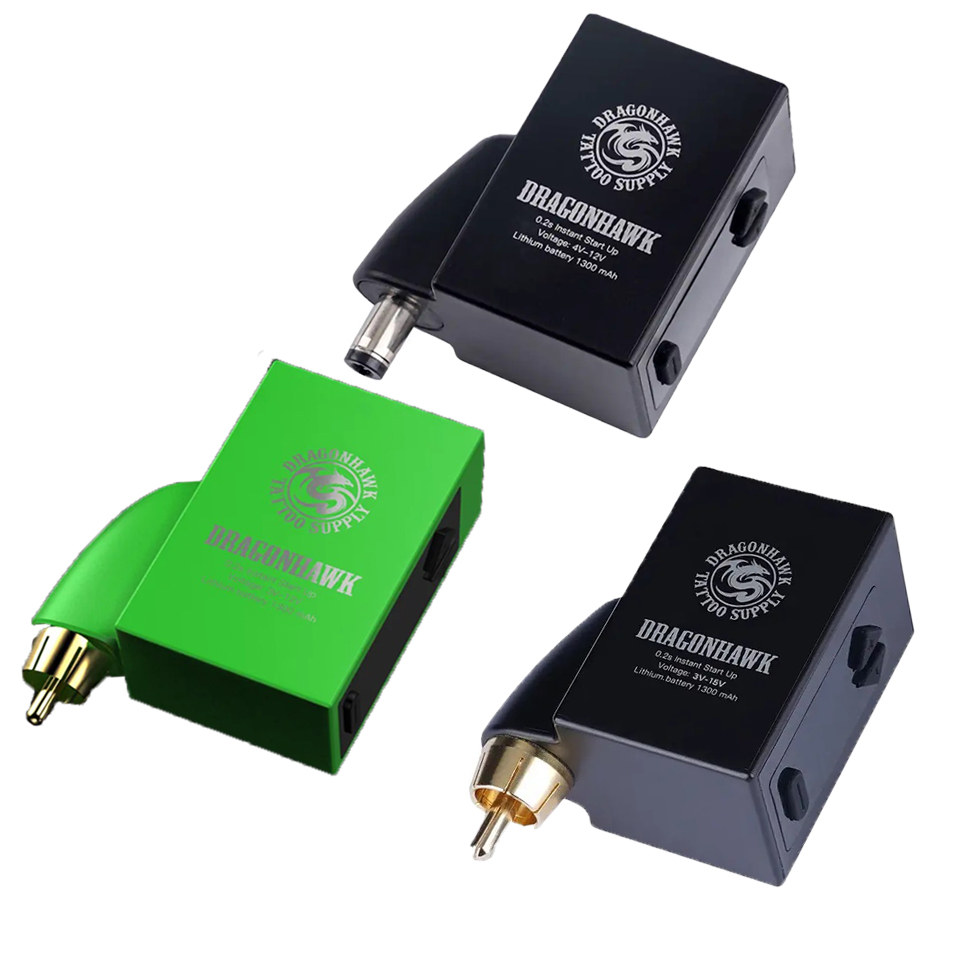 Wholesale Dragonhawk Mast Rechargeable Tattoo LCD RCA/DC Mini Wireless Battery Power Supply for Tattoo Pen Machine Makeup Permanent 
