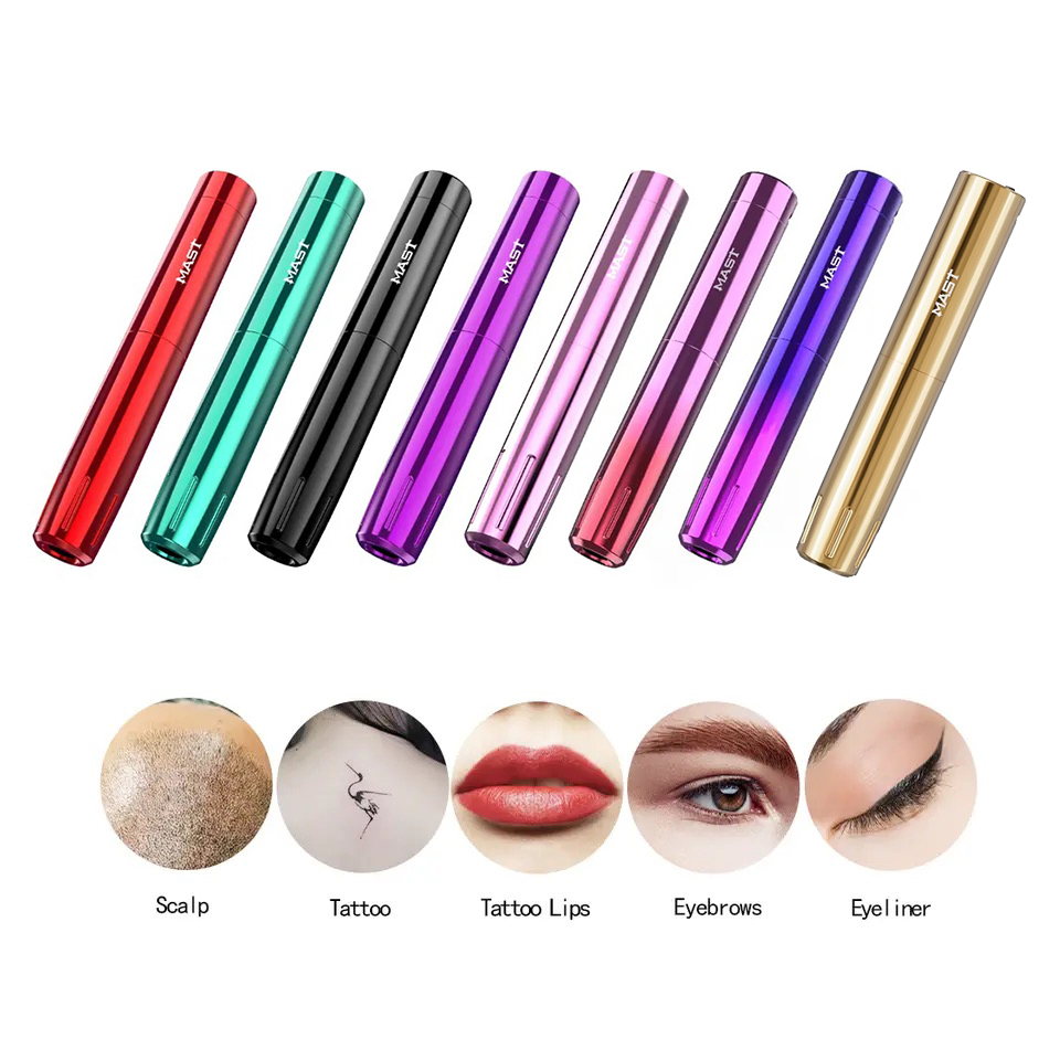 Wholesale Mast Tattoo Tour Y22 RCA Wireless Battery Tattoo Pen Custom Permanent Make Up 3.0mm Stroke Tattoo Machine