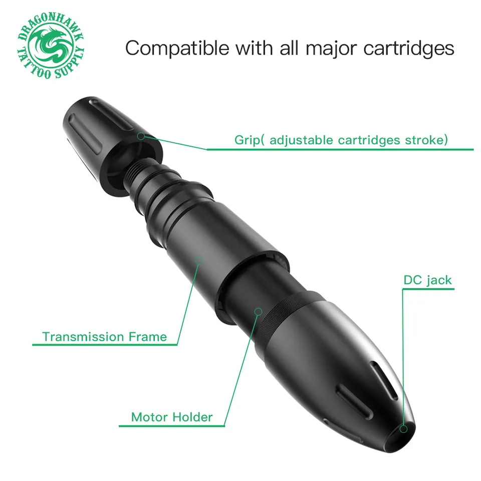 Wholesale Mast Tattoo K2 New Professional Tattoo Pen Gun Matte Rotary Tattoo Machine For Cartridge Needles Tattoo Supplies
