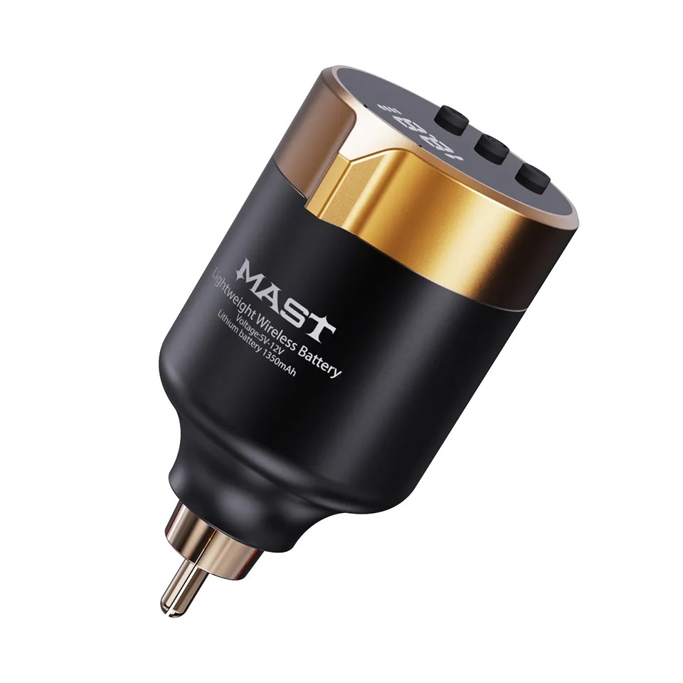 NEW Wireless Fast Charge Mast Tattoo T1 RCA Rechargeable Tattoo Battery LCD Screen Power Supply For Rotary Machine Adapter