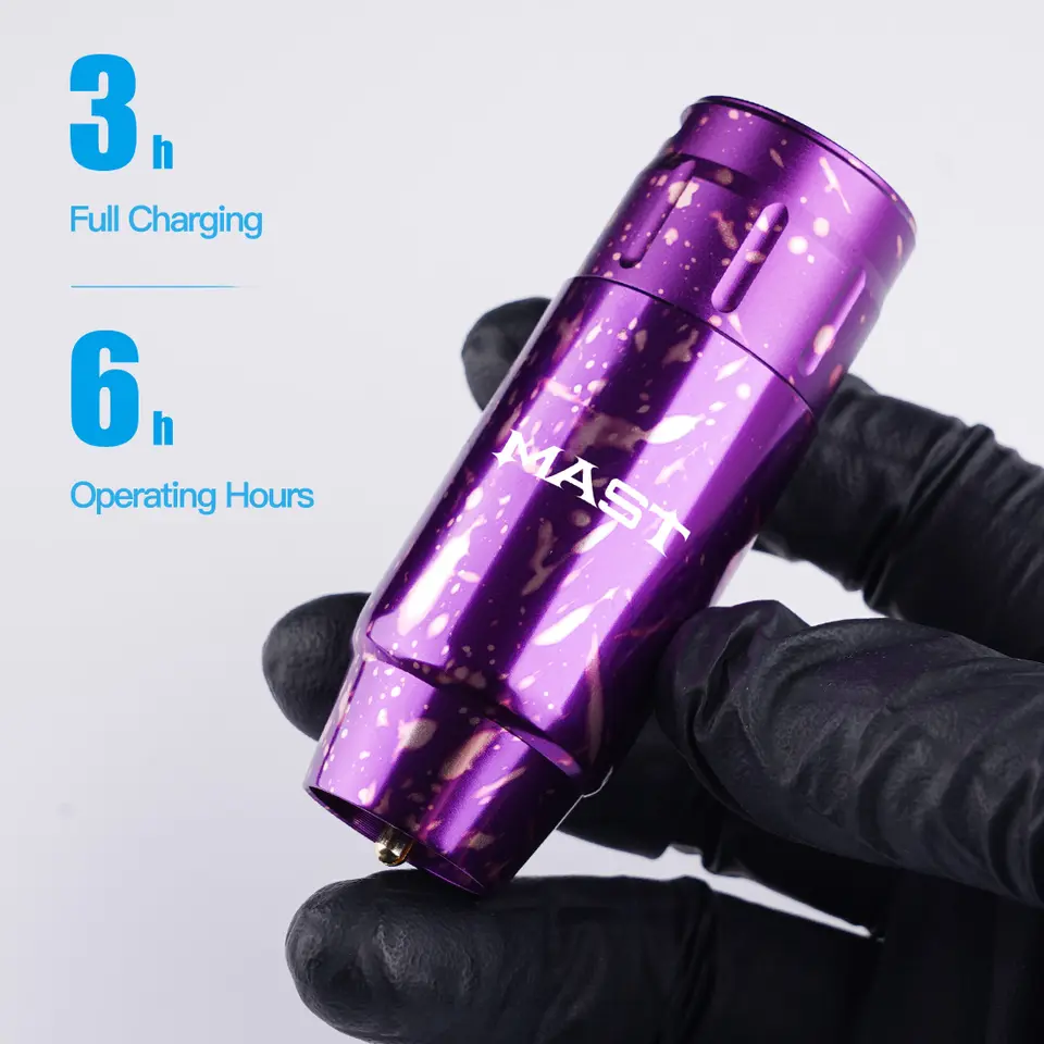  Rechargeable MAST Tattoo Machine Battery Power RCA Cord Tattoo Wireless Power Supply for Makeup Permanent Machine Supply Cord