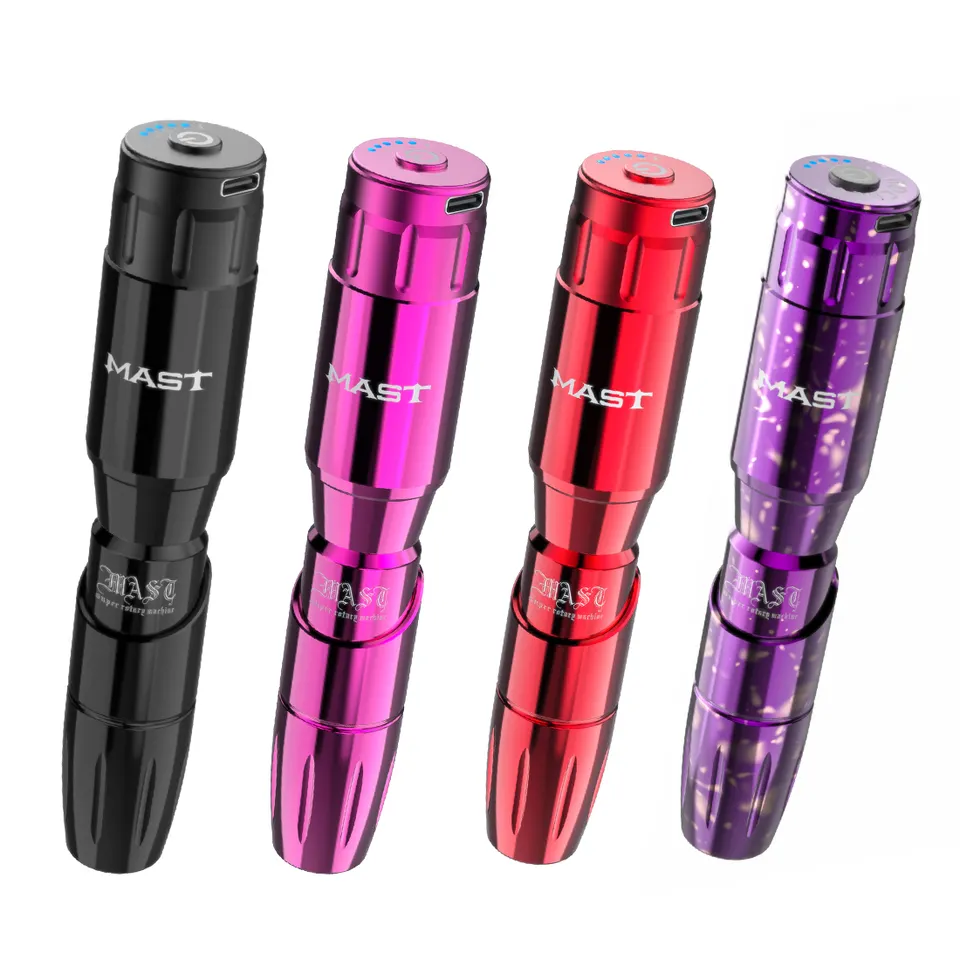 Professional Tattoo Rotary Pen Machine With Mast Wireless Tattoo Power Set For Makeup Permanent Machine Tattoo Artist