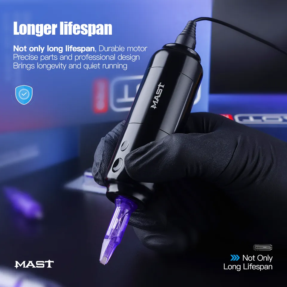 Mast Tattoo Sensor Brushless Motor Power By Mcore-r1 Machine 4.0mm Stroke Length Rotary Tattoo Pen Tattoo Supplies