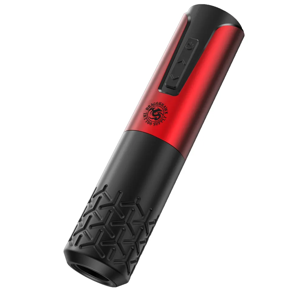 Dragonhawk Armor Wireless Battery Pen Machine Rotary Tattoo Pen Charge and Replace The Battery LED Display Permanent Make Up