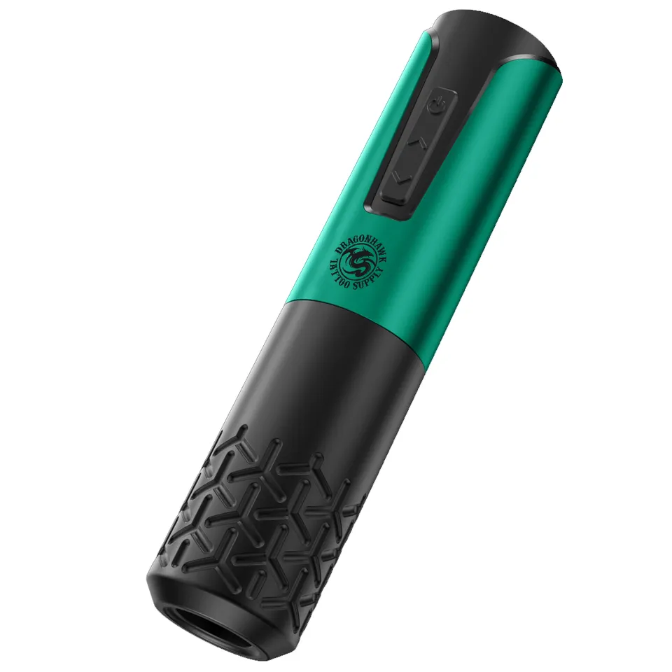 Dragonhawk Armor Wireless Battery Pen Machine Rotary Tattoo Pen Charge and Replace The Battery LED Display Permanent Make Up