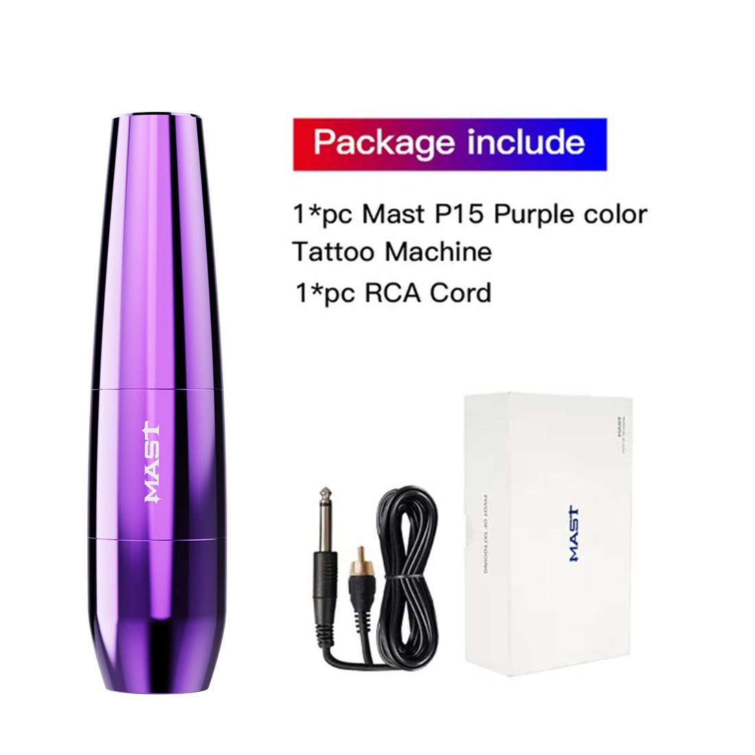 New Design Water Droplets Mast Tattoo P15 Coreless Motor Short Tattoo Pen Rotary Permanent Makeup RCA Tattoo Machine 