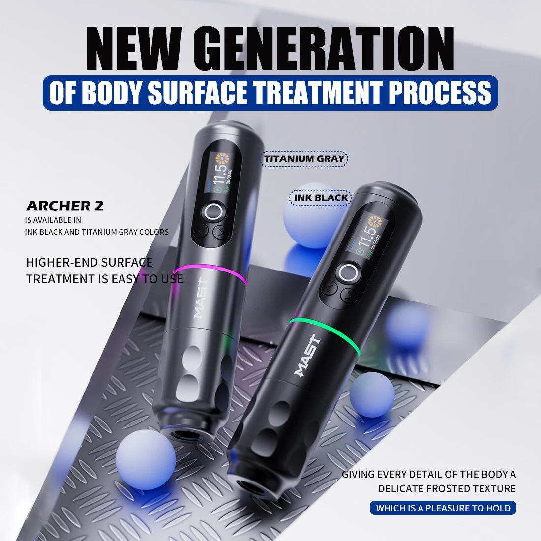 Wholesale Mast Archer 2 Wireless Battery 2100mAh Tattoo Pen mahine Permanent Makeup MachineTattoo Rotary Machine