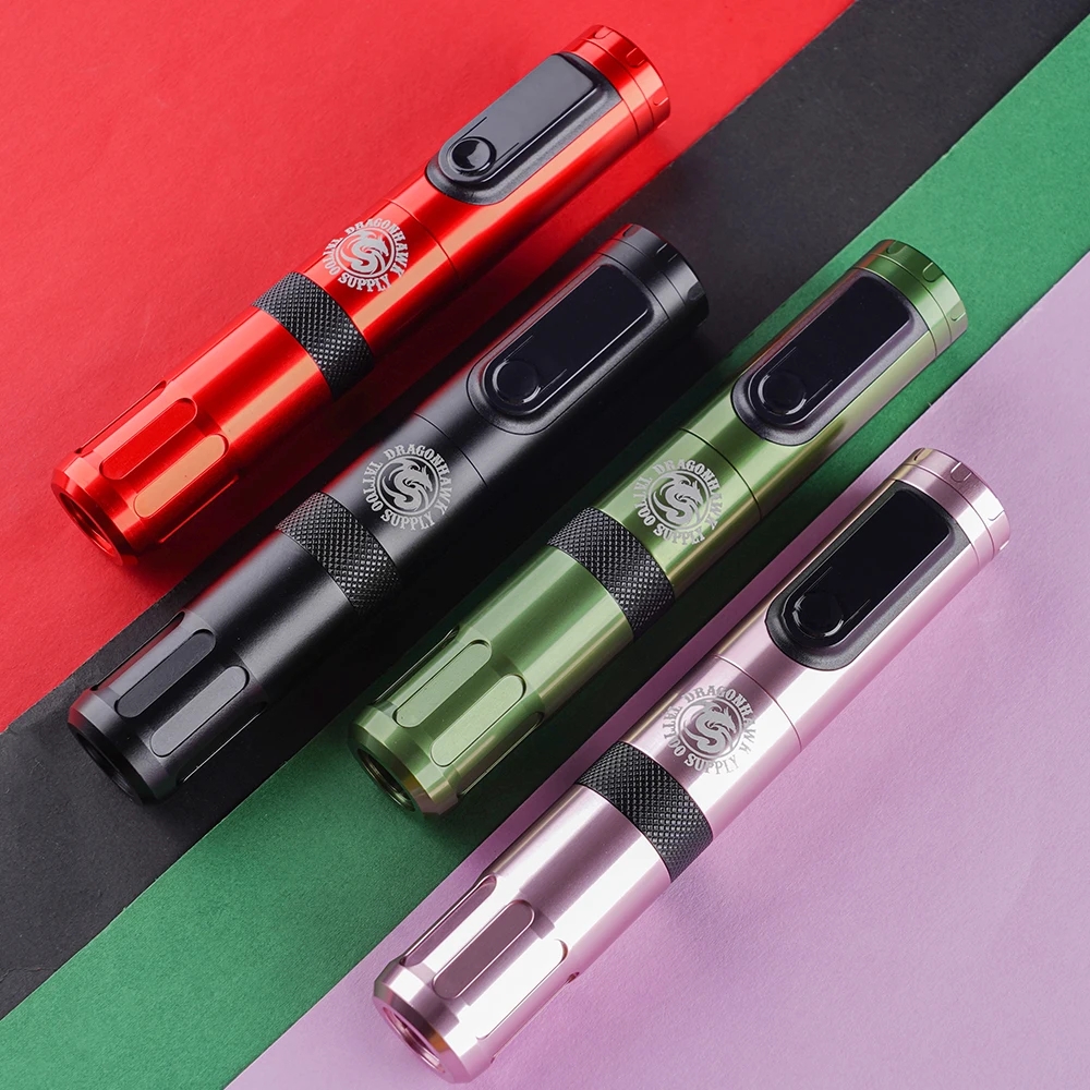 Dragonhawk X4 Tattoo pen Machine Replaceable Battery Wireless Recharge Permanent MakeUp Tattoo Gun machine Supply