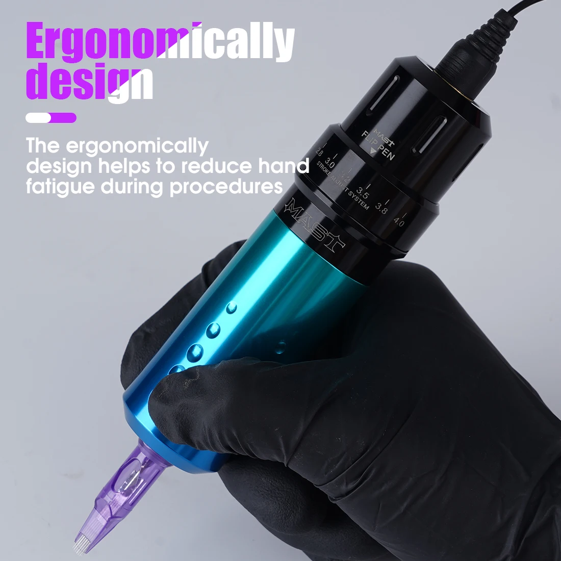 Dragonhawk Mast Flip Rotary Tattoo Pen Machine 2.6-4.0mm Stroke Length Adjustable tatoo machine