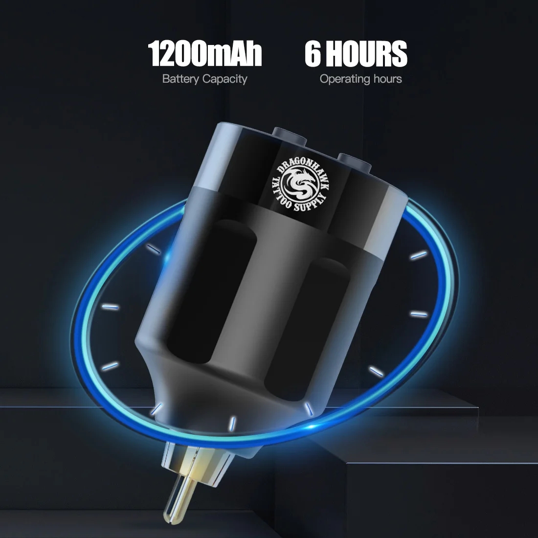 Wholesale Dragonhawk Mini Wireless Fast Charge Battery RCA &DC Interface tattoo Power Supply For Tattoo Rotary Machine
