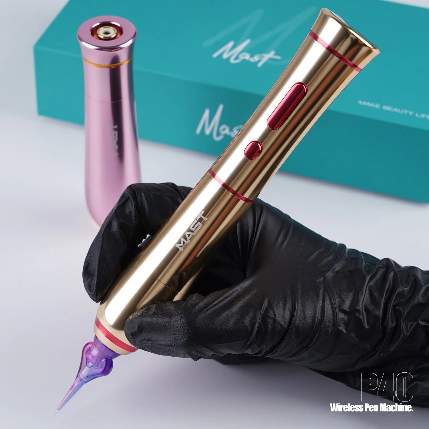 New design dragonhawk Mast P40 Wireless Tattoo Pen Machine with 2.5MM Stroke Permanent makeup tattoo Gun machine
