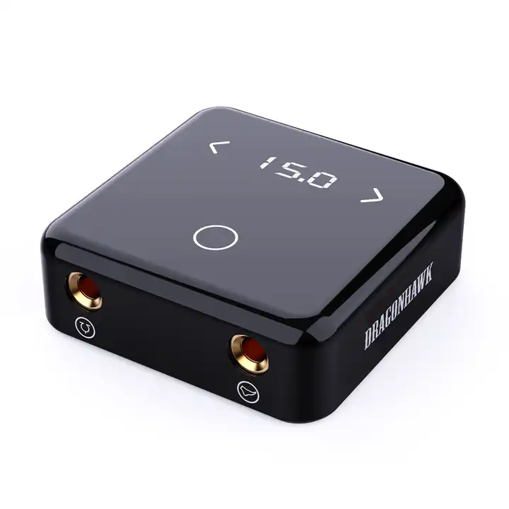 Dragonhawk Tattoo Square Touch Buttons OLED Power Supply for Rotary Tattoo Machines Tattoo Supplies Power Supply Tattoo