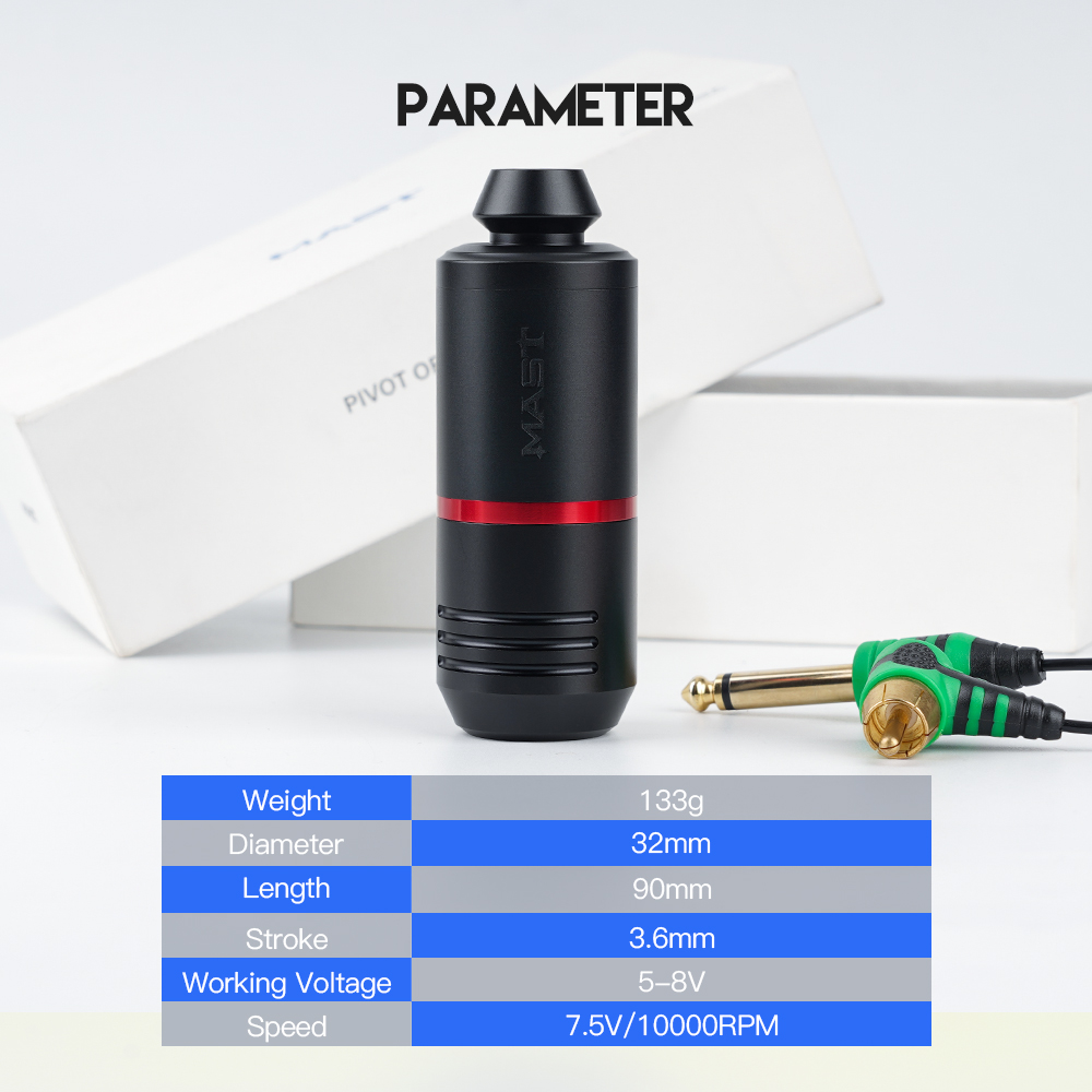 Dragonhawk Mast Tattoo High Power Rotary Pen RCA cord Coreless Motor tattoo machine makeup Permanent for body art