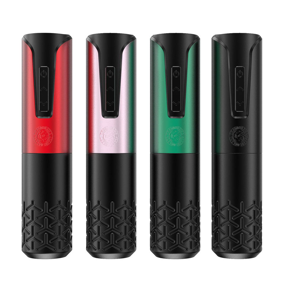 Dragonhawk Armor Wireless Battery Pen Machine Rotary Tattoo Pen Charge and Replace The Battery LED Display Permanent Make Up