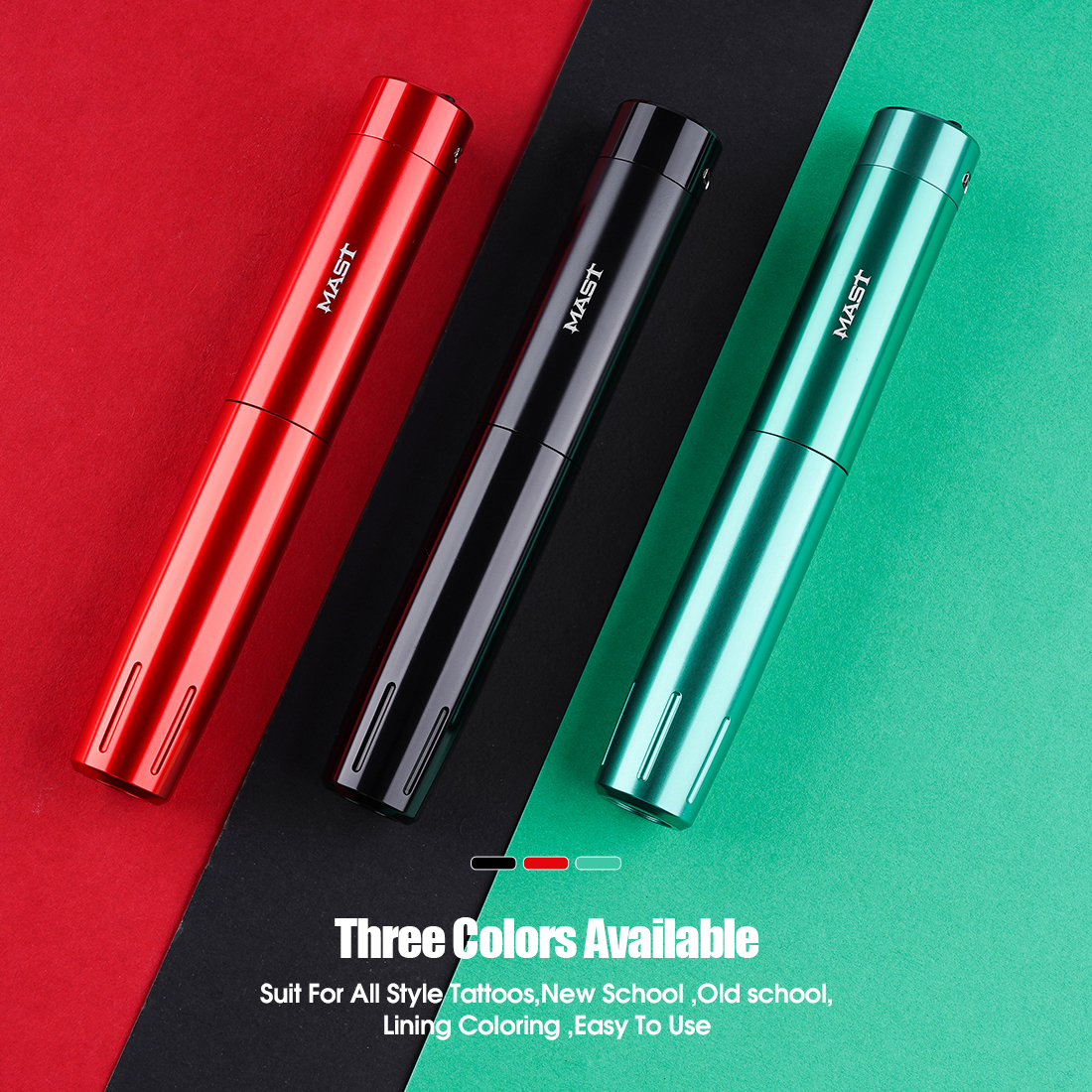 Wholesale Mast Tattoo Tour Y22 RCA Wireless Battery Tattoo Pen Custom Permanent Make Up 3.0mm Stroke Tattoo Machine