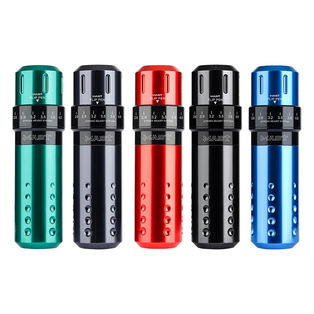 Wholesale Mast Tattoo Flip New Design Adjustable Six Stroke Lengths Custom Coreless Motor RCA Interface Rotary Machine Pen Tattoo Supplies