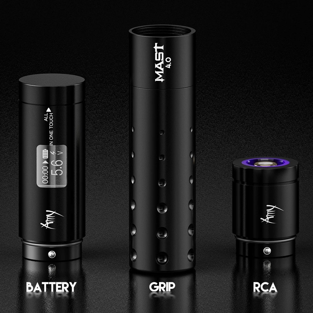 Wholesale Dragonhawk Mast Amy 4.0 Stroke Wireless Battery RCA 2 Modes Rotary Tattoo Pen LED Display Direct Drive Permanent Makeup Machine