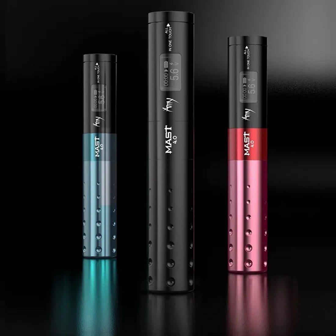 Wholesale Dragonhawk Mast Amy 4.0 Stroke Wireless Battery RCA 2 Modes Rotary Tattoo Pen LED Display Direct Drive Permanent Makeup Machine