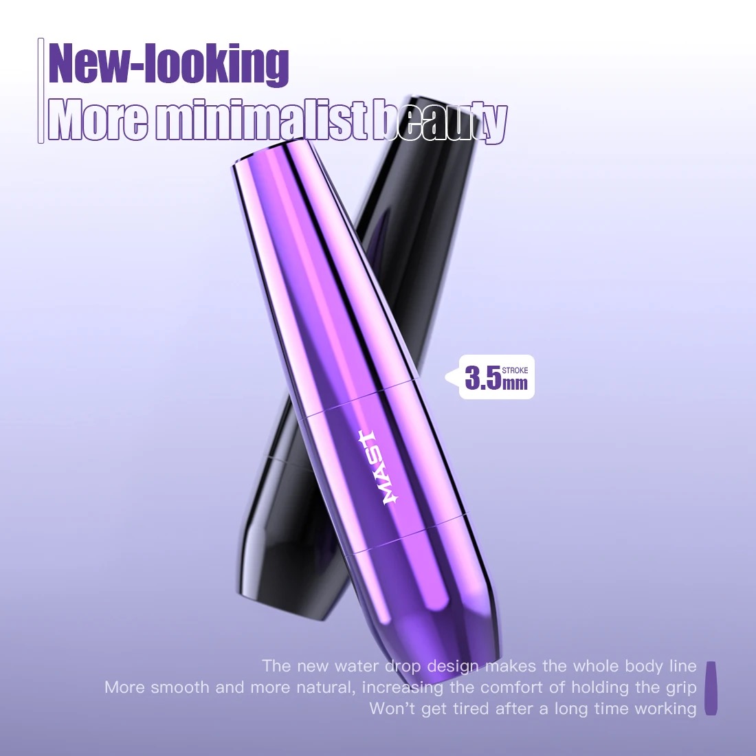 New Design Water Droplets Mast Tattoo P15 Coreless Motor Short Tattoo Pen Rotary Permanent Makeup RCA Tattoo Machine 