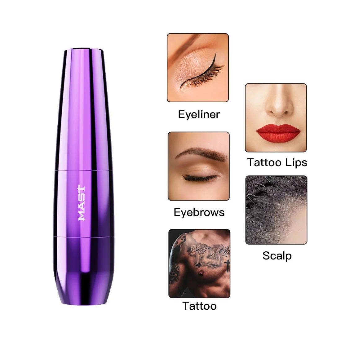 New Design Water Droplets Mast Tattoo P15 Coreless Motor Short Tattoo Pen Rotary Permanent Makeup RCA Tattoo Machine 