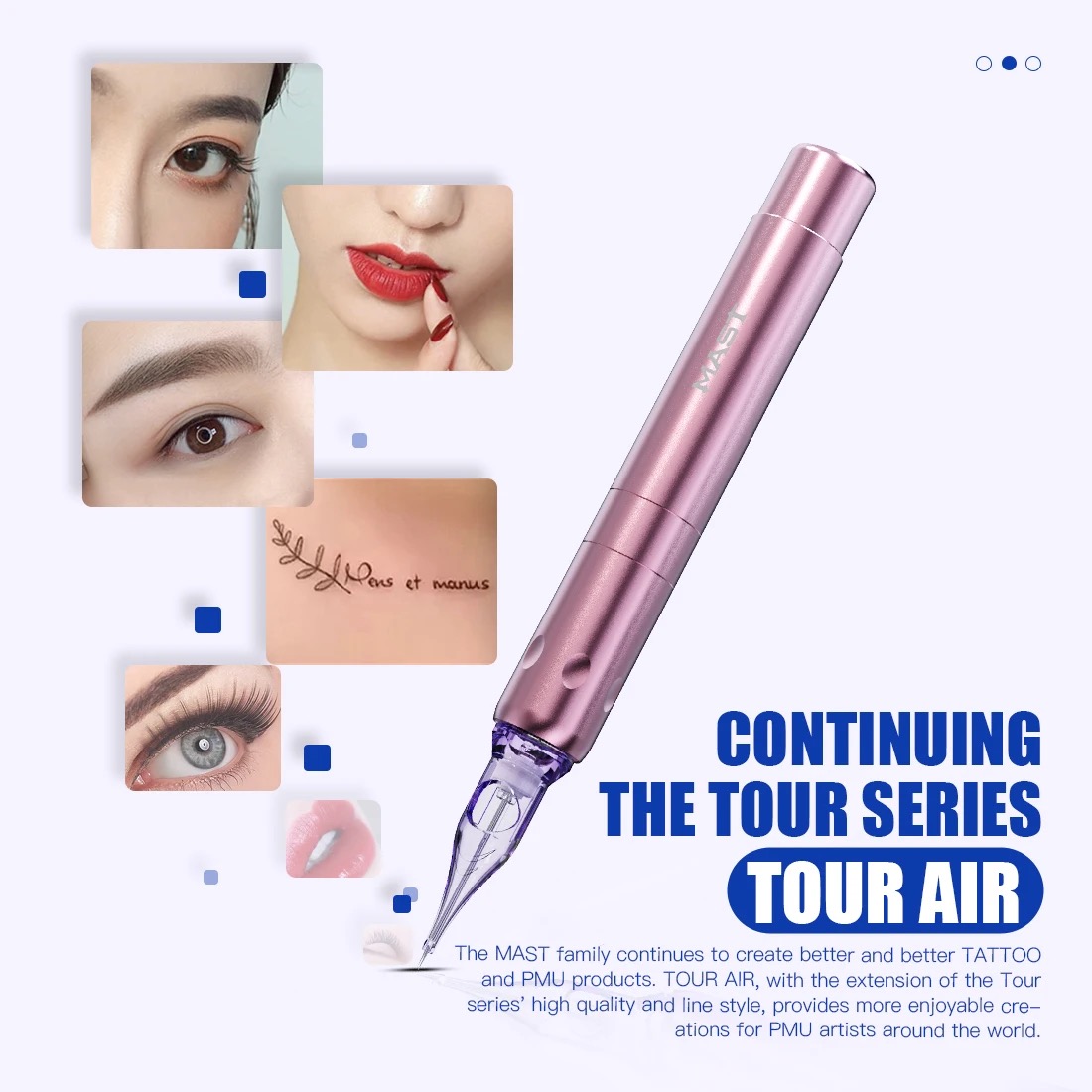 Mast Tattoo Tour AIR Rotary Tattoo Machine Lightweight Design Tattoo Pen Supplies for Permanent Makeup Eyebrow Lips 