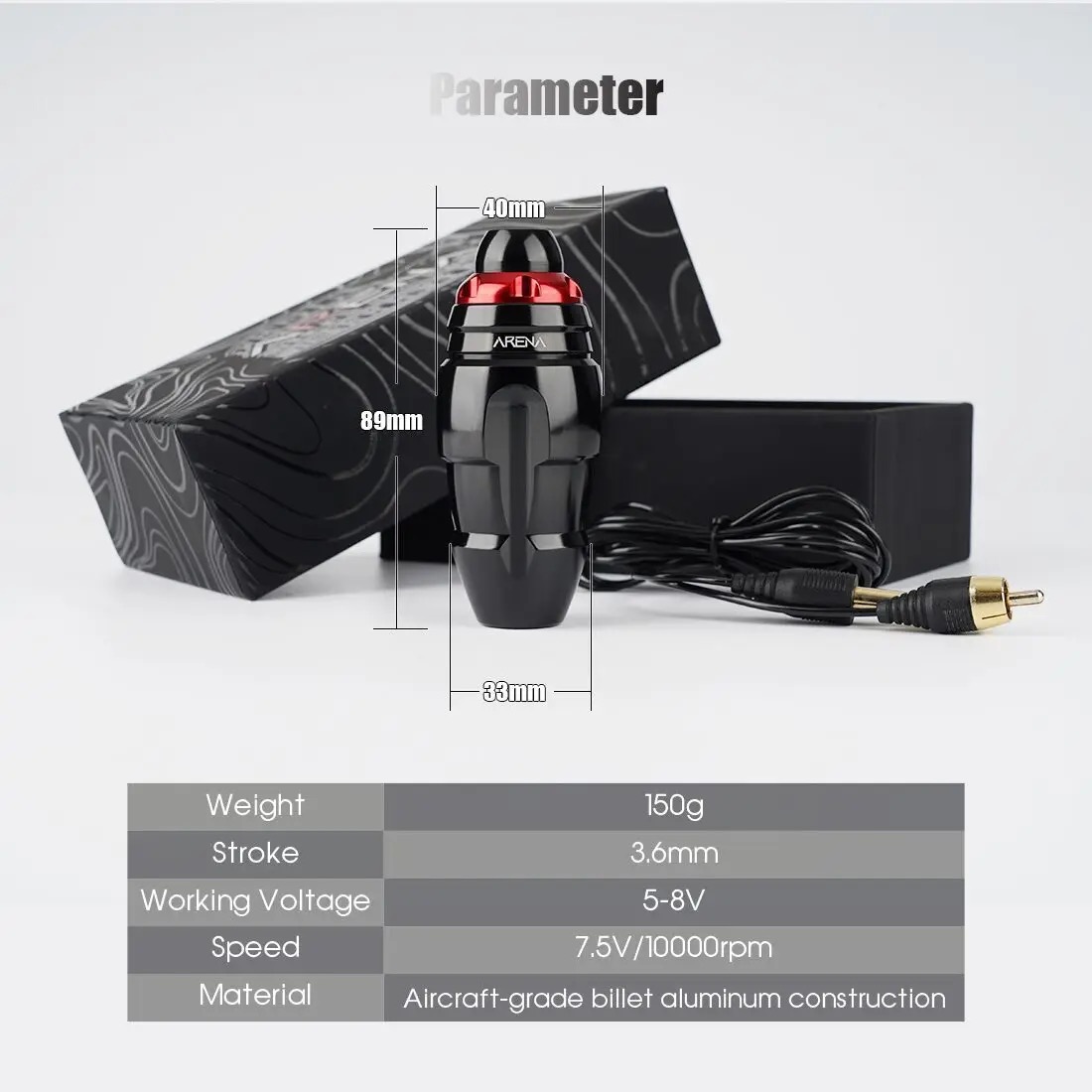  New Design Arena Black Queen Rotary Tattoo Machine Pens Tattoo Gun  Short Pen Machine tattoo Supplies