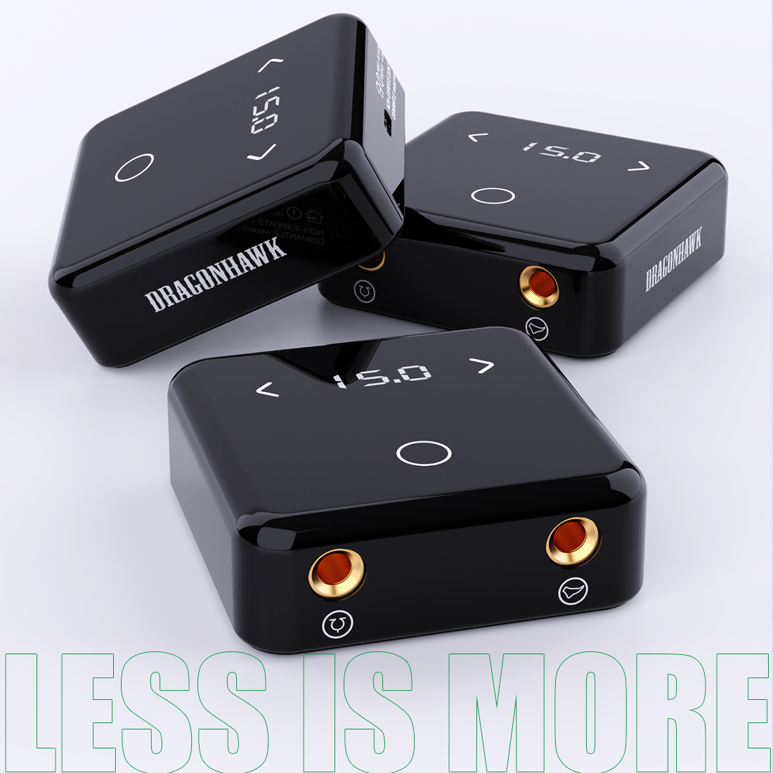 Dragonhawk Tattoo Square Touch Buttons OLED Power Supply for Rotary Tattoo Machines Tattoo Supplies Power Supply Tattoo