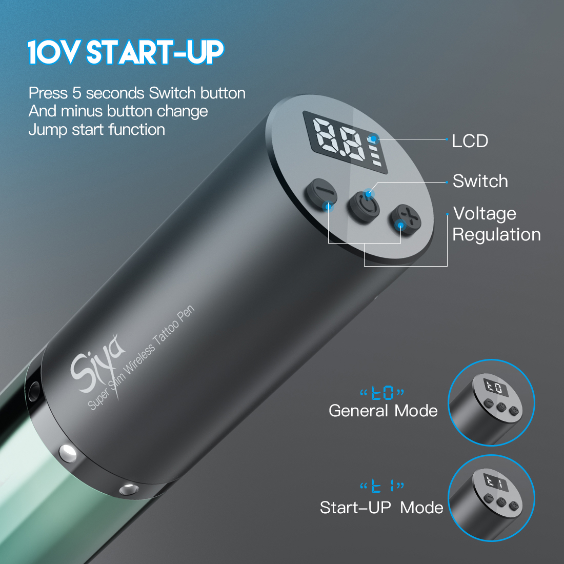 Mast Tattoo Tour Siya Wireless Permanent Makeup Machine Rotary Pen Machine RCA Battery Makeup