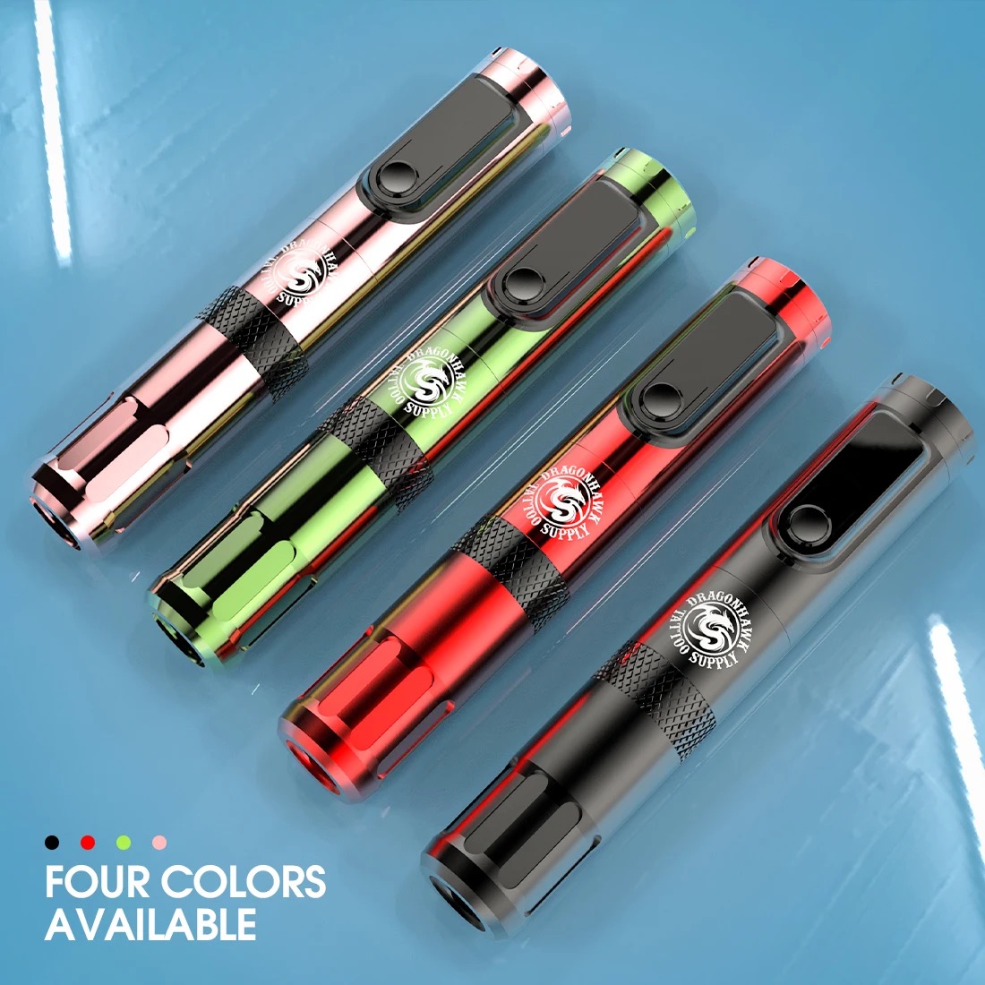 Dragonhawk X4 Gravity Induced Voltage Regulator Replaceable Battery Wireless Tattoo Machine Pen 3.5mm Display Makeup Permanent