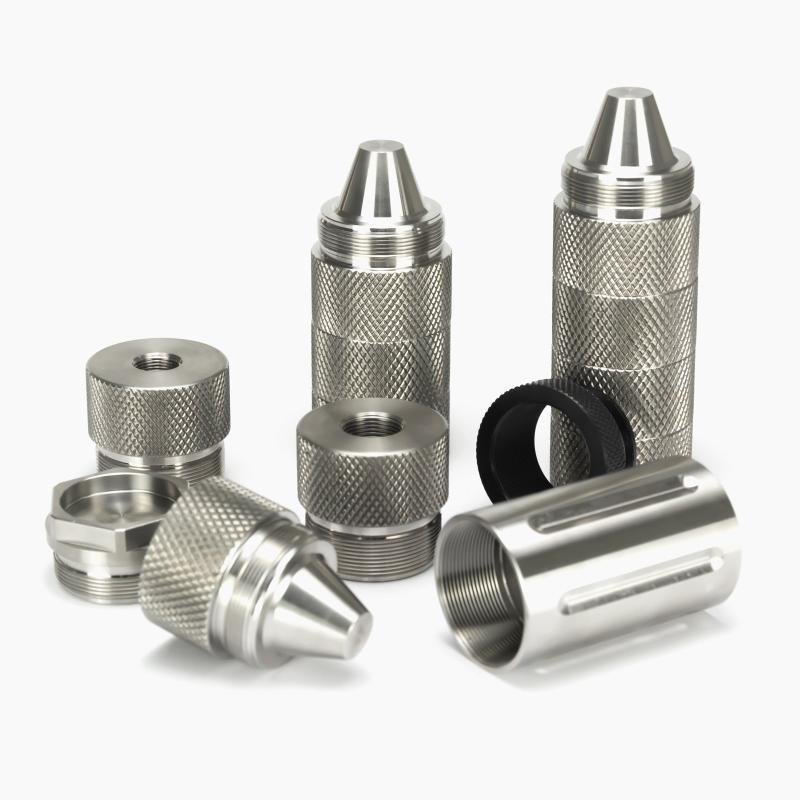 10 Inch Modular Solvent Trap 1/2x28 and 5/8x24 Thread | Titanium / Stainless Steel