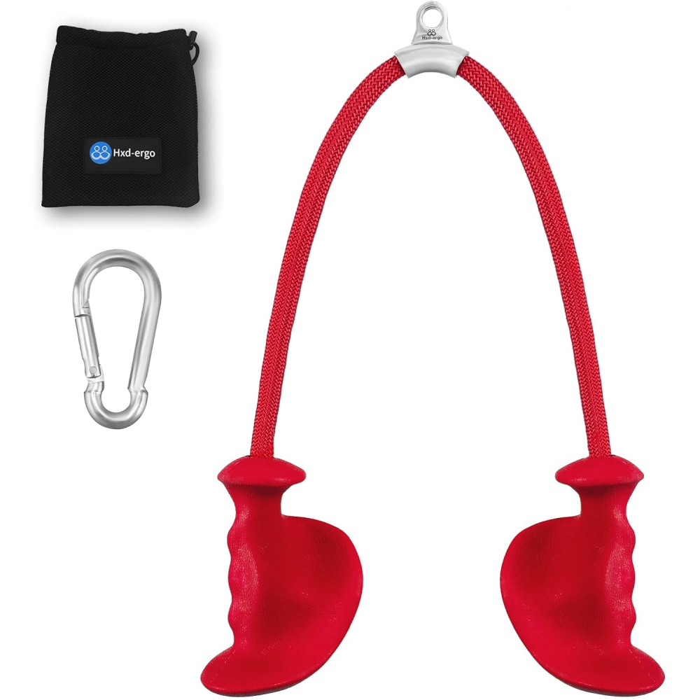 Ergonomic Handles, 36 Inch Tricep Rope for Cable Machine, Gym, Home