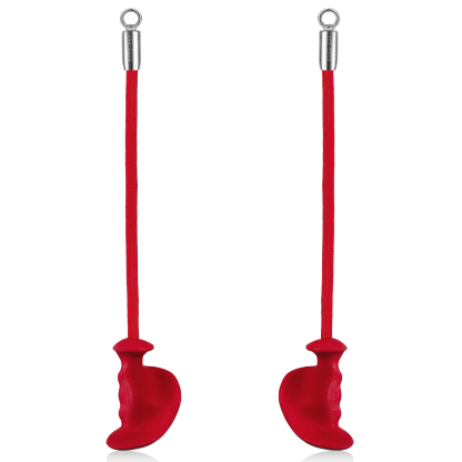 Ergonomic Grip Single Tricep Rope Set for Cable Machine - Ideal for Tricep Pull Down, Cable Curl