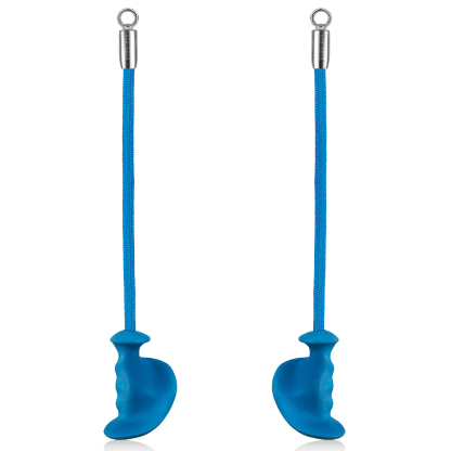 Ergonomic Grip Single Tricep Rope Set for Cable Machine - Ideal for Tricep Pull Down, Cable Curl