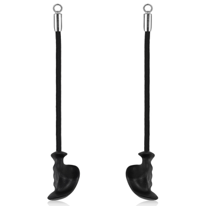 Ergonomic Grip Single Tricep Rope Set for Cable Machine - Ideal for Tricep Pull Down, Cable Curl