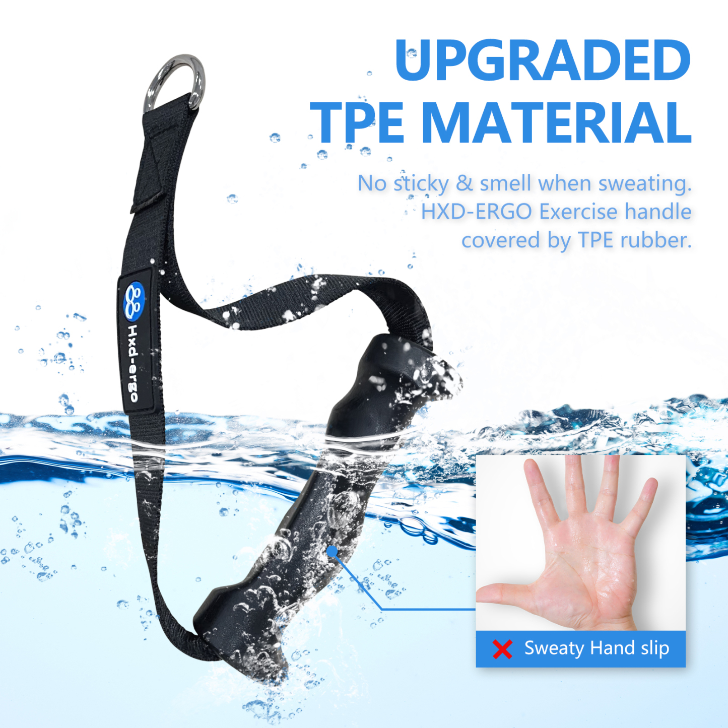 Ergonomic Cable Machine Handles for Yoga, Pilates, Strength Training - Ideal Resistance Bands Grips