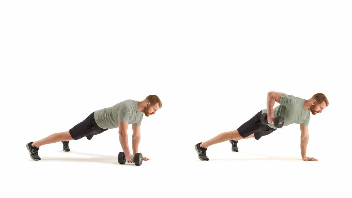dumbbell Renegade Row