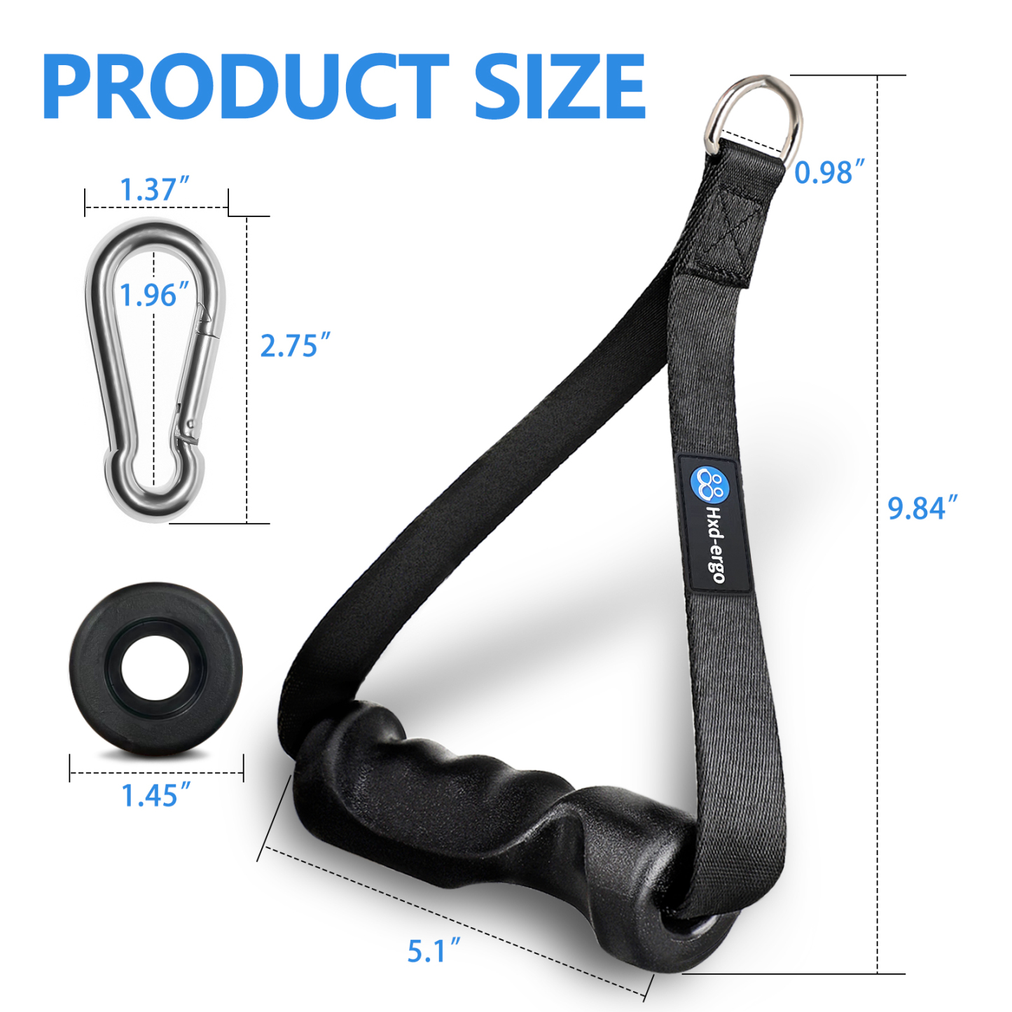 Ergonomic Cable Machine Handles for Yoga, Pilates, Strength Training - Ideal Resistance Bands Grips