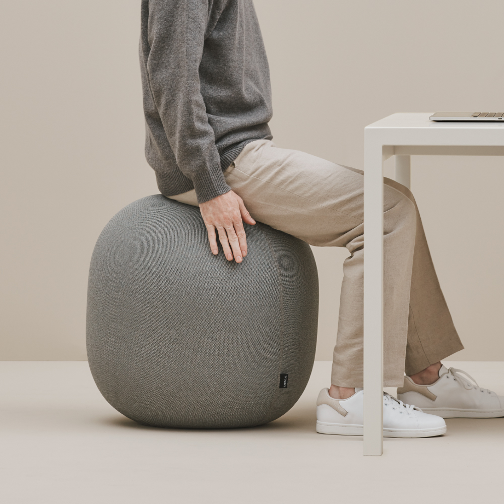 Oval Balance Ball with Knit Cover | Perfect for Stability and Core Training