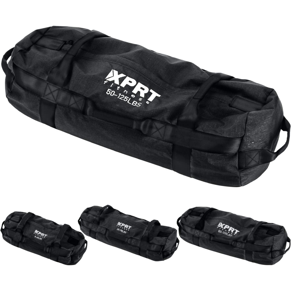Workout Sandbag for Heavy Duty Workout Cross Training 7 Multi-positional Handles - Color Army Green/Black/Camo-Trainnox