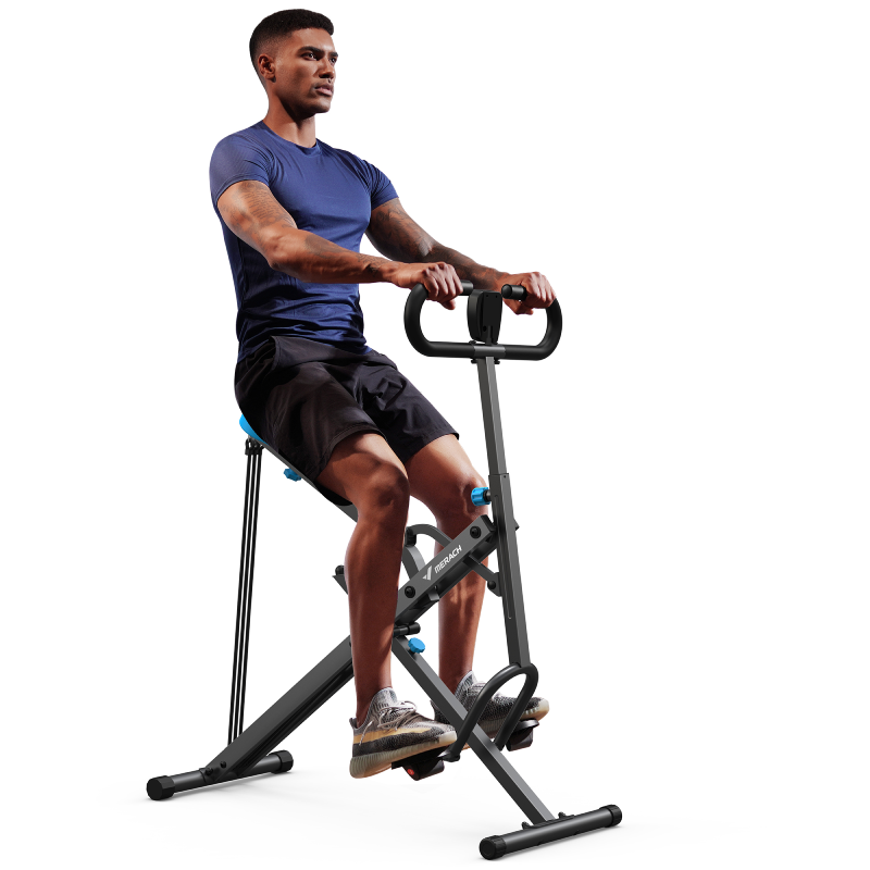 2 in 1 Squat Rowing Machine, Easy Setup & Foldable Exercise Equipment, R07-Trainnox