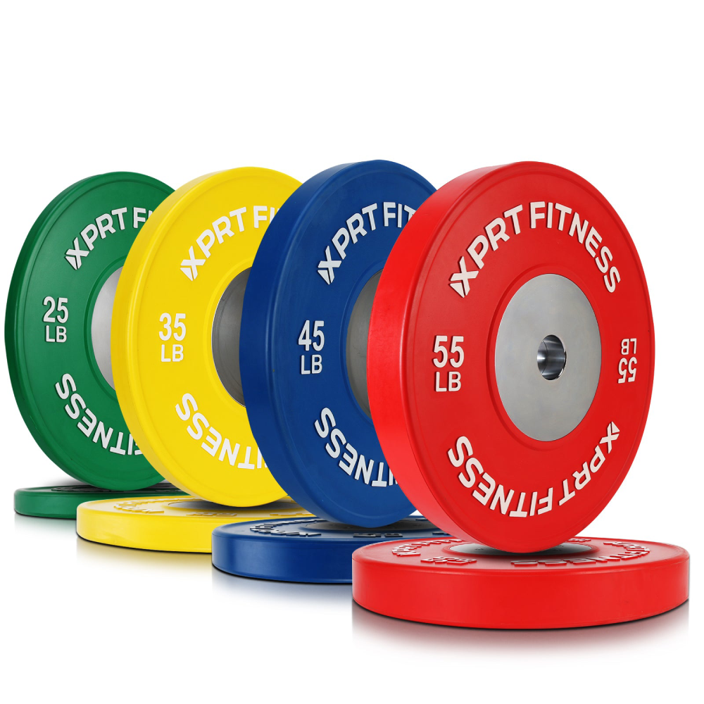 Competition Bumper Plates Set Premium Rubber Quality for Weightlifting
