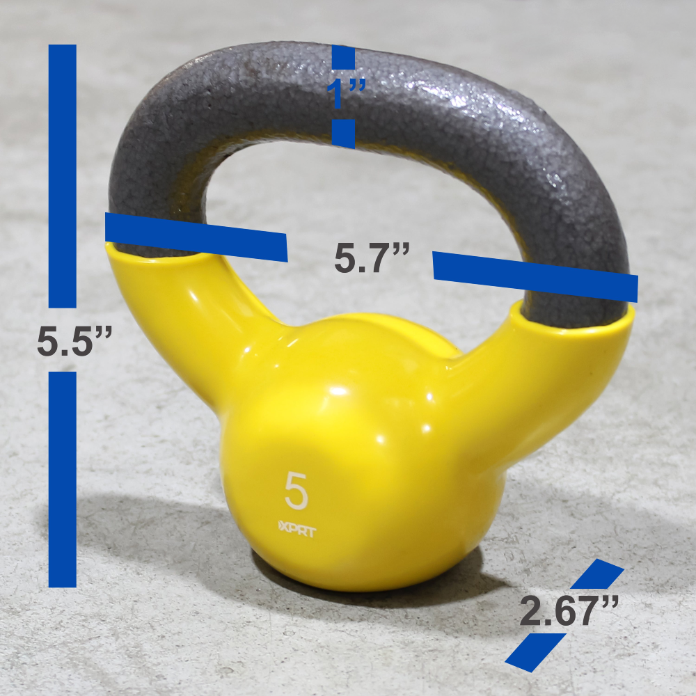 Vinyl Dipped Kettlebell for Full Body Workout